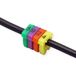 VALUE kabelmarkeerset voor patchkabels, 10 x 10 stuks, 4 - 5.5mm, veelkleurig