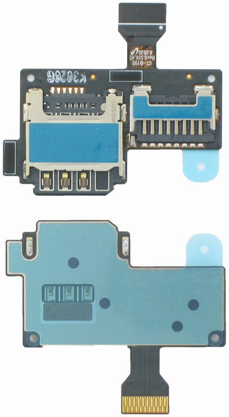 - SD & Sim Card Reader geschikt voor de Samsung Galaxy S4 Mini i9195