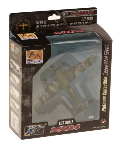 Easy Model Gemakkelijk Model 36362 1:72-FW-190A-8-commandant van II./SG 2, Major K Pre Gebouwd Model, Diverse