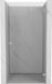 Mexen Lunar-B porte de douche battante, droite 65 cm, transparent, nickel brossé