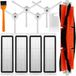 Kit de nettoyage pour robot aspirateur : 4 filtres HEPA + 4 brosses - Ensemble C