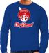 Bellatio Decorations Shoppartners Bv Rendier Kerstbal sweater / Kerst trui Merry Christmas blauw voor heren - Kerstkleding / Christmas outfit XL