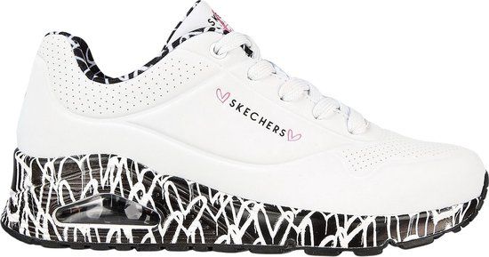 Skechers Uno - Loving Love Dames Sneakers - White