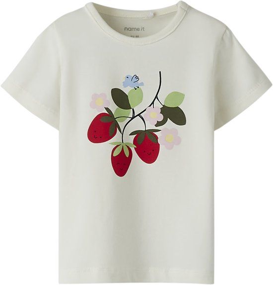 NAME IT NBFPFABERRY SS TOP BOX Baby T-shirt 68 Cloud Dancer