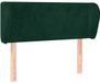 vidaXL Hoofdbord met randen 103x23x78/88 cm fluweel donkergroen