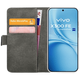 Mobilize PU-Leer Book Case Zwart vivo X300 FE