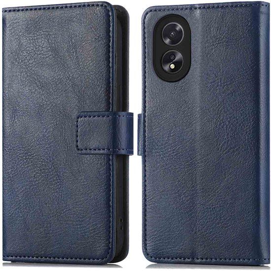 imoshion Luxe Bookcase - Donkerblauw - Geschikt voor Oppo A18 / Oppo A38