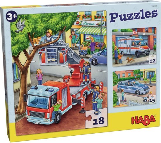 Haba Puzzels Politie brandweeer & co. 302759