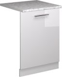 Vicco Fame-Line Vaatwasserfrontpaneel – 60 cm, WB Marmer Wit Hoogglans