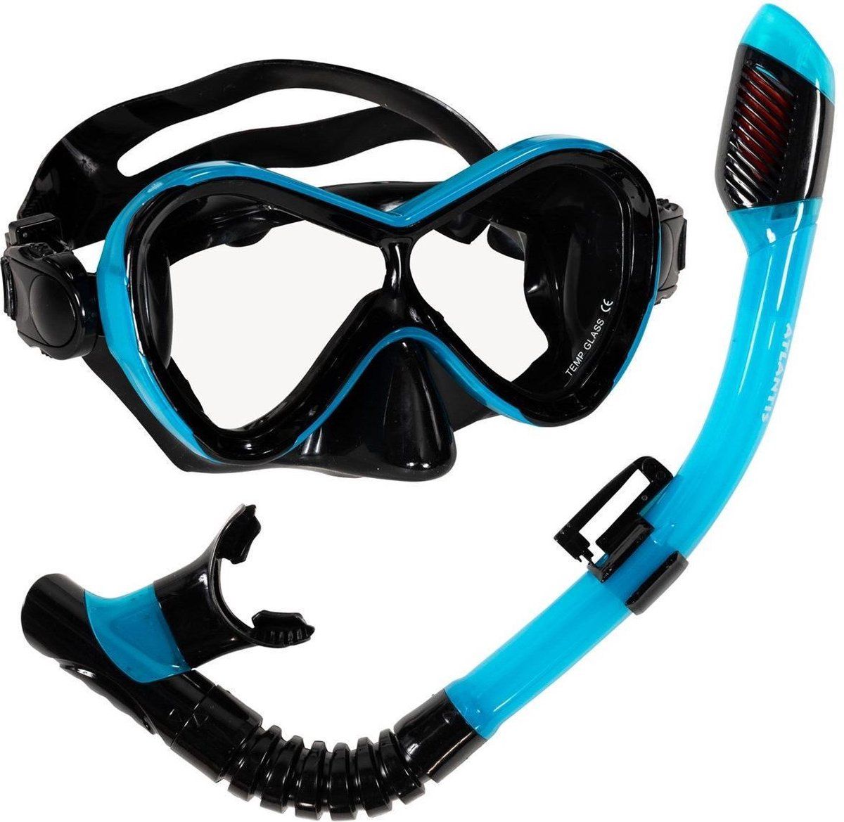Atlantis Abaco Snorkelset - Kinderen - Zwart/Turquoise - 2021 Model