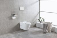Wiesbaden Vesta Wandcloset Rimless met Bidetkraan - Warm/Koud Water - Mat Wit