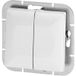 Silamp Interrupteur Mural Double Encastré 10A - Blanc Mat