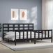 Maison Exclusive - Pieds de lit, noir, 200 x 200 cm, bois massif