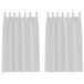 vidaXL Blackout Gordijnen met Ringen 2 st Lichtgrijs 175 x 140 cm