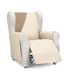 Martina Home Diamond Bankovertrek, gevoerd, omkeerbaar, beige/leer, 1-zits/ontspanning