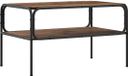 vidaXL Bijzettafel Oud hout 100 x 50 x 46 cm Bewerkt hout