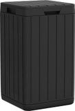 vidaXL Tuinafvalbak 38x38x65 cm polypropeen antracietkleurig