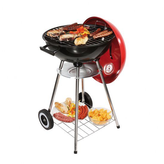 Livoo Houtskoolbarbecue 41cm Rood/Zwart - DOC172R