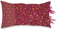 Pip Studio Flora Bangalore Cushion Sierkussen - 35 x 60 cm cm - Donker roze