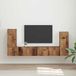 Maison Exclusive - Ensemble meuble TV, 4 pièces, en bois recyclé et panneaux de fibres de bois