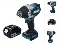 Makita DTW 700 T1 clé à chocs sans fil 18 V 700 Nm 1/2" XPT Brushless + 1x batterie 5.0 Ah - sans chargeur