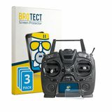 BROTECT - Screenprotector voor Graupner MZ-10 HOTT - Folie Beschermfolie Beschermglas matte 3 Stuks