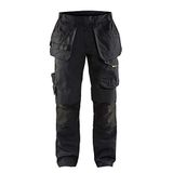Blåkläder Service Werkbroek met Stretch en Spijkerzakken 1496-1330 - Zwart/High Vis Geel - Maat D120