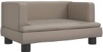 vidaXL Banc pour enfants 60x40x30 cm similicuir couleur cappuccino