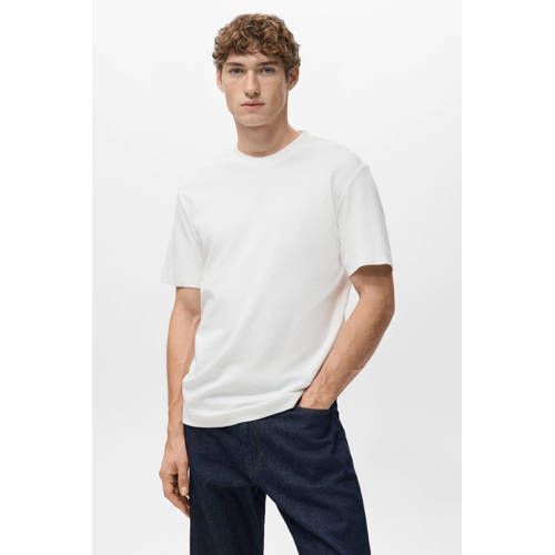 Mango Man regular T-shirt wit