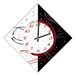 Wandklok met bedrukt papier - geschikt voor woonkamer, keuken, kantoor - stil uurwerk
