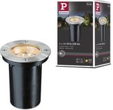 Paulmann LED-grondinbouwlamp IP67 rond 110 mm 2700K 1,2W 20lm 230V Edelstaal Metaal
