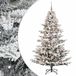 vidaXL Sapin de Noël artificiel avec boule de Noël 180 cm 300 LED Blanc chaud PE & PVC