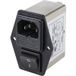 TRU COMPONENTS TC-10101524 Netfilter Met IEC-connector, Met schakelaar 250 V/AC 4 A 1.2 mH 1 stuk(s)