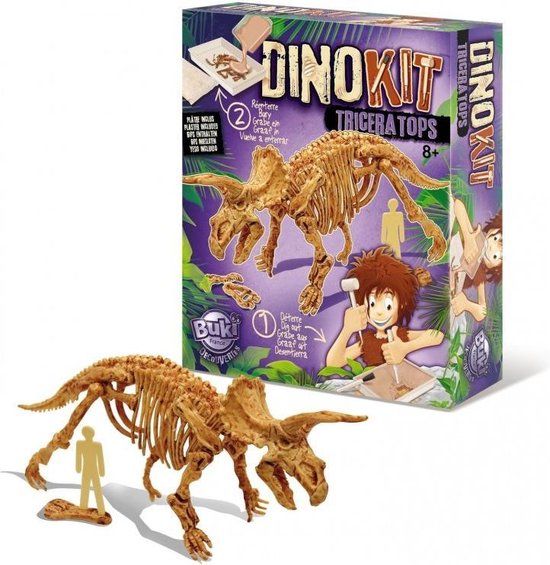 Buki Tricera Tops Dino Kit - Graaf en Ontdek Set