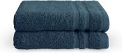 Byrklund Handdoeken set - Bath Basics - 2-delig - 30x50 cm - 100% katoen - Donkerblauw