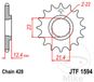 JT tandwielen JTF1594.15 15T staal voorwiel