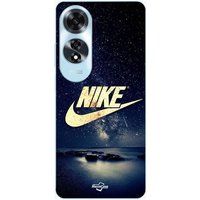 Nike Etui Oppo A60 logo goud sterrenhemel Maniacase