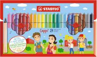 STABILO Viltstift STABILO Cappi 168 etui à 24 kleuren | 6 stuks