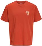 Jack & Jones T-shirt met ronde hals en korte mouwen, gebloemd, 100% katoen, maat XS, Summer Fig