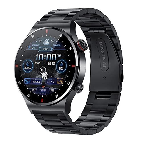 Roadoor Digitaal Polshorloge - Zwart - ECG+PPG - Sport Fitness - Ultradun - BT Bellen