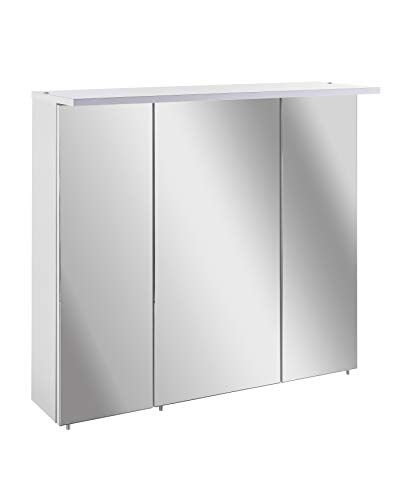Schildmeyer Spiegelkast, hout, wit, 70,5 x 16 x 73 cm