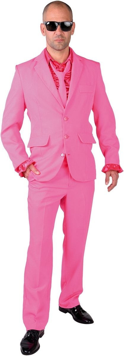 Magic by freddy Feesten & Gelegenheden Kostuum Cool Men In Pink Man XL Carnaval kostuum Verkleedkleding