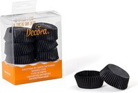 Decora Cakevorm - Rond - Zwart - Papier - 120 stuks