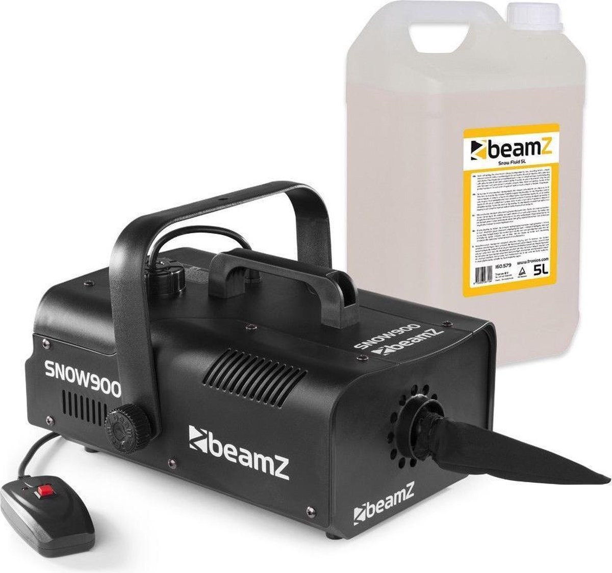 BeamZ Sneeuwmachine - SNOW900 - inclusief 5 liter sneeuwvloeistof