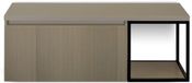 BES LED Frozen 3D Badmeubelset 120 cm - Greeplijst in Kleur - Zwart Frame - Wastafelbovenblad Olive