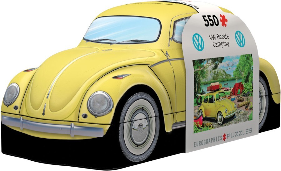 Eurographics VW Beetle - Camping Tin Puzzel (550 stukjes)