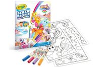 CRAYOLA Color Wonder, kleurset met 18 schildersjablonen en 4 viltstiften zonder vlekken, motief Unicreatures, creatieve activiteit voor kinderen, leeftijd 3,4,5 jaar, code 25-2905