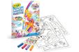 CRAYOLA Color Wonder, kleurset met 18 schildersjablonen en 4 viltstiften zonder vlekken, motief Unicreatures, creatieve activiteit voor kinderen, leeftijd 3,4,5 jaar, code 25-2905