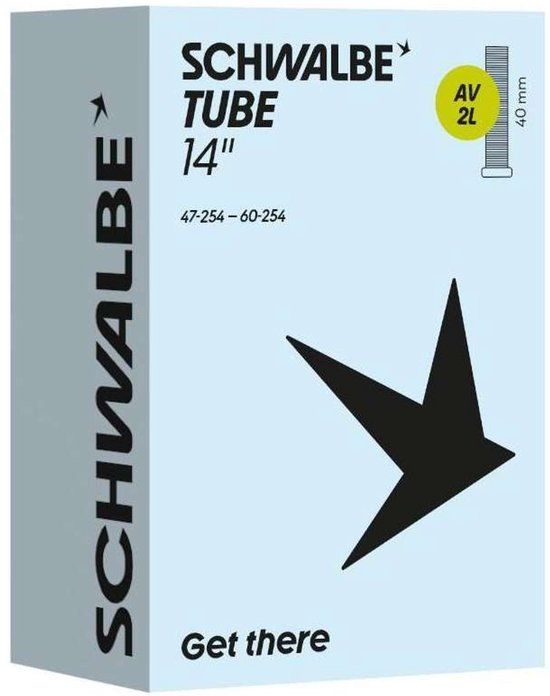 Schwalbe Binnenband AV2L 14 inch ETRTO 47/60-254 Auto/Schrader ventiel
