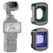 NEEWER Kit d'objectifs compatible avec les accessoires DJI Osmo Pocket 3 Creator Combo, 0,75x grand angle (108° FOV) + 1,2x objectif à effet cinématographique anamorphique bleu + 2x protecteur d'écran, FL-C02